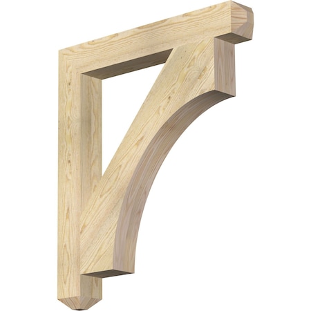 Ekena Millwork Westlake Craftsman Rough Sawn Bracket, Douglas Fir, 4"W x 30"D x 34"H BKT04X30X34WTL04RDF